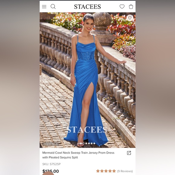 Stacees Embellished Royal Blue 8 main image 0